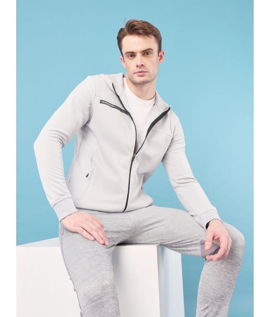 Technosport Grey Polyester Men's Gym Sweatshirt ( Pack of 1 ) - M