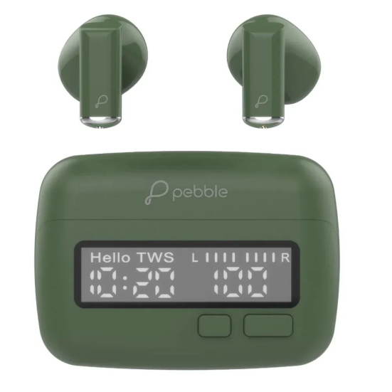 Pebble Retro Buds Green