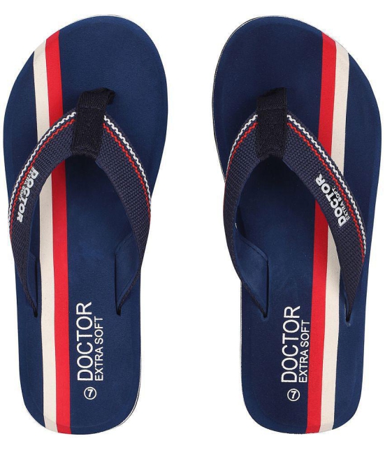 DOCTOR EXTRA SOFT - Navy Mens Daily Slipper - None