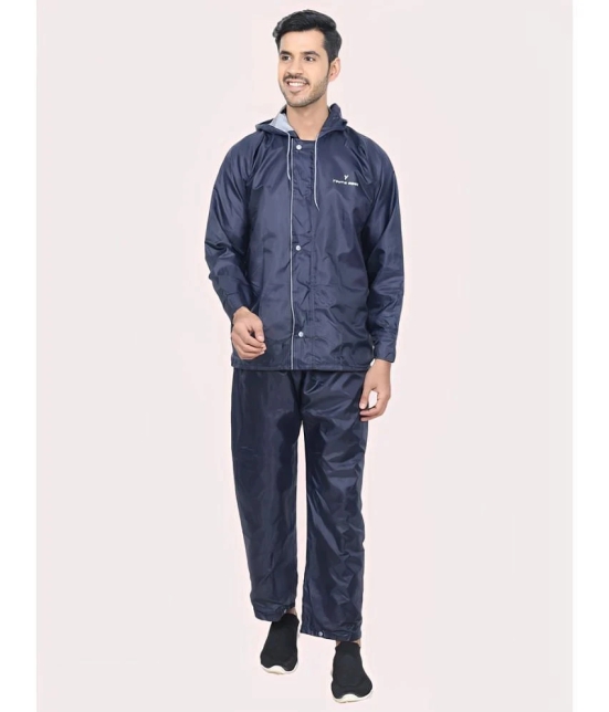 AKTIF Navy Polyester Mens Rain Suit ( Pack of 1 ) - M