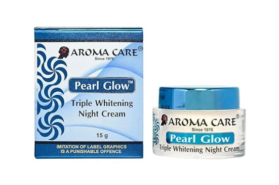 Aroma Care Pearl Glow Triple Whitening Night Cream, 15 gm