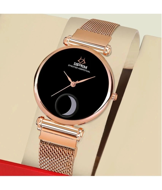 Septem Rose Gold Stainless Steel Analog Womens Watch