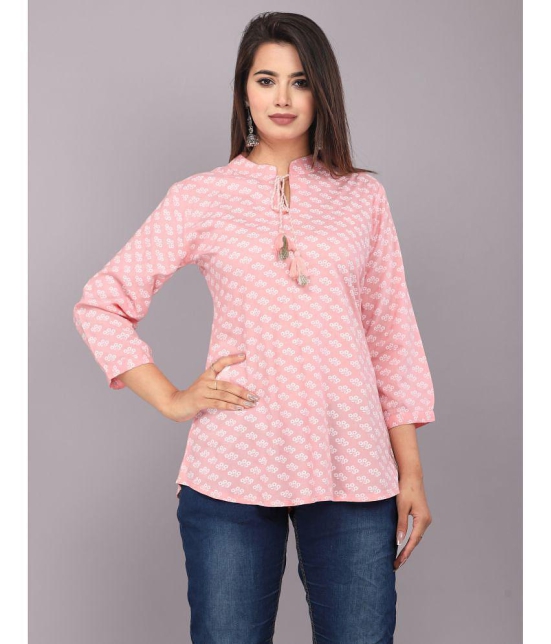 HIGHLIGHT FASHION EXPORT - Pink Rayon Women''s Regular Top ( Pack of 1 ) - None