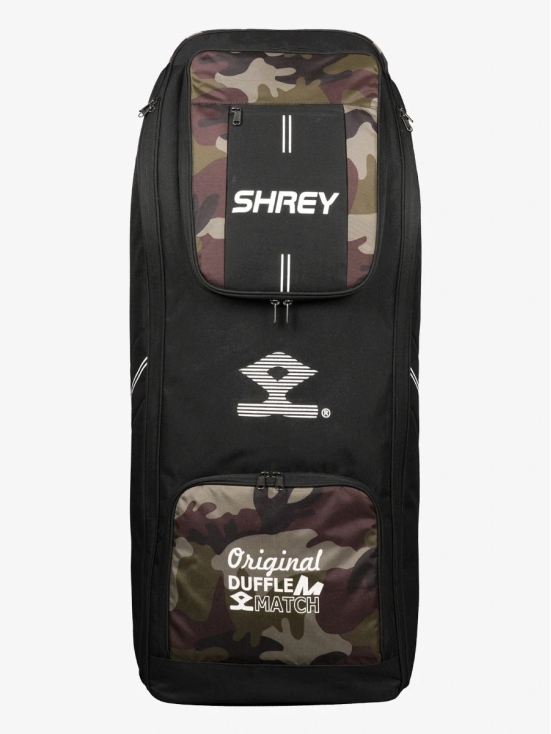 Shrey Match Duffle 2.0: Premium Sports Duffle Bag with Multiple Compartments, Durable Construction, and Stylish Design (Colour - CAMO, Size - One Size) by Total Sporting And Fitness Solutions Pvt Ltd