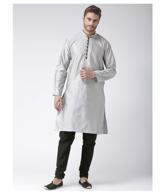 Hangup Multi Silk Blend Kurta Pyjama Set - None