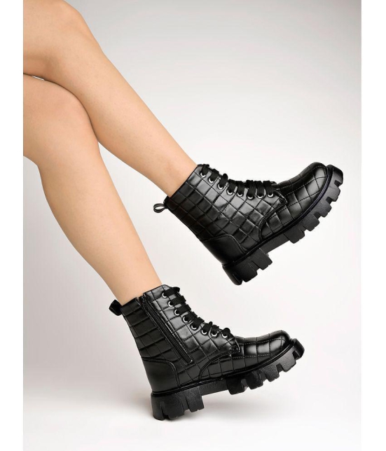 Shoetopia - Black Women''s Ankle Length Boots - None