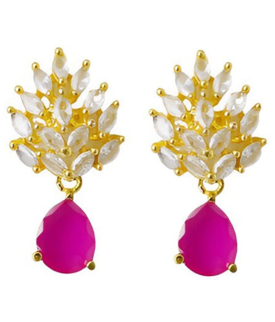 gilher - Pink Danglers Earrings ( Pack of 1 ) - Pink