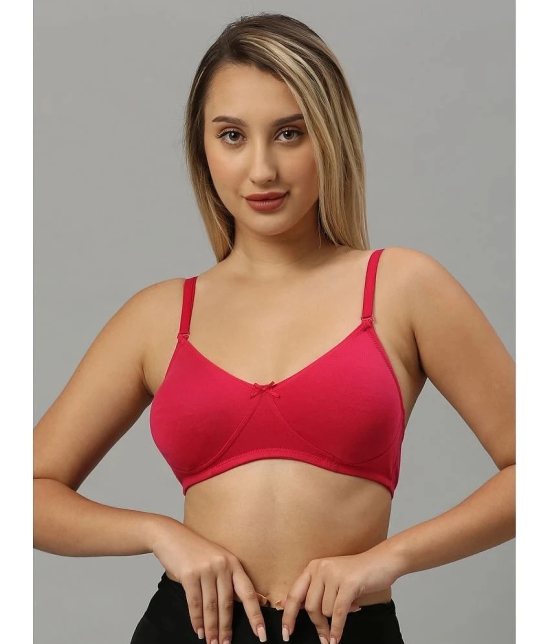 Smarty Pants - Pink Cotton Non Padded Womens Everyday Bra ( Pack of 1 ) - None