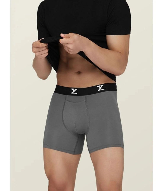 XYXX Modal Mens Trunks ( Grey Melange ) - None