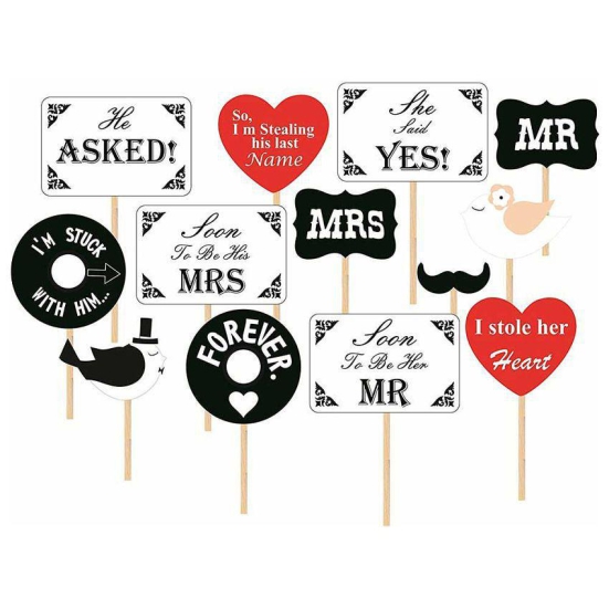 PARTY PROPZ BACHELORETTE PHOTOBOOTH PROPS 13PCS/ BACHELORETTE PARTY ACCESSORIES