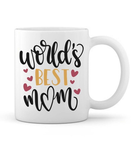 thriftkart worlds best mom Ceramic Coffee Mug 1 Pcs 350 mL - White