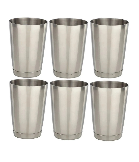 Dynore Stainless Steel mocktail / lassi glasses - Set of 6 - Medium