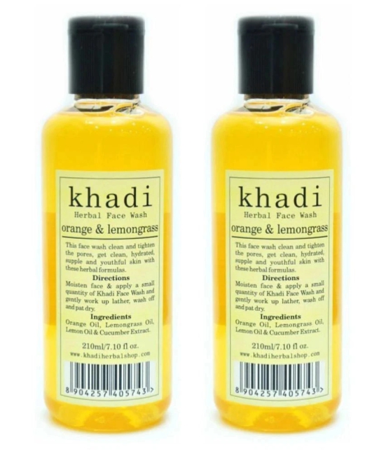 Khadi Herbal Face Wash 420 mL Pack of 2