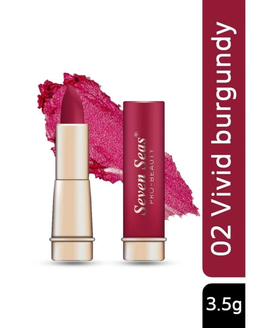 Seven Seas Classy Matte Full Coverage Long Lasting &Smudge Proof Matte Lipstikc(Vivid Burgundy 3.5g)