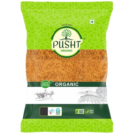 Pusht Organic Jaggery Powder, 500 gm - Pack of 2