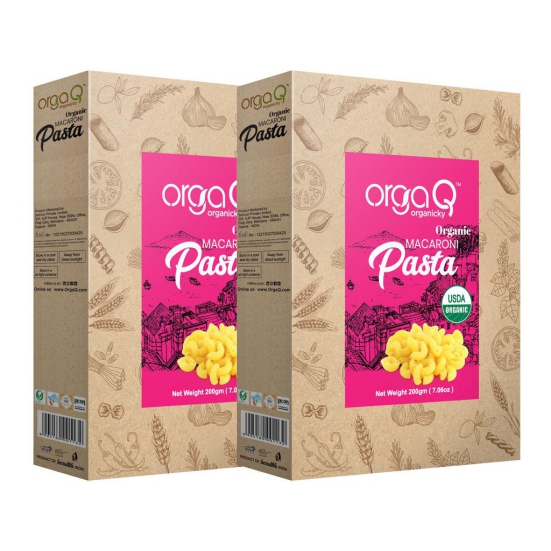 Orgaq Organicky Organic Macroni Pasta Healthy and Delicious for Snacks