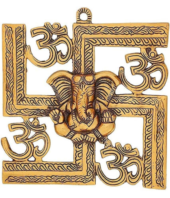 VARKAUS - Brass Lord Ganesha Idol ( 22 cm )