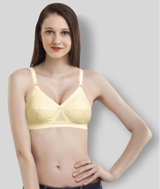 Madam - Beige Cotton Non - Padded Womens Everyday Bra ( Pack of 1 ) - 48D