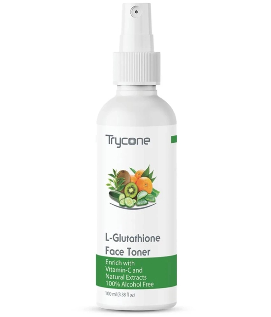 Trycone L Glutathione & Vitamin C Face Toner for glowing skin Enrich with Grren Tea & Natural Extracts, 100% Alcohol Free - 100 ml