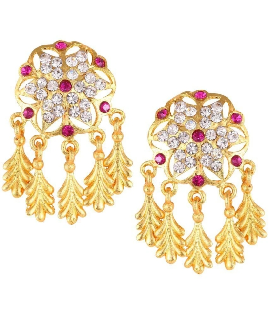 VIVASTRI Golden Chandbalis Earrings ( Pack of 1 ) - Golden