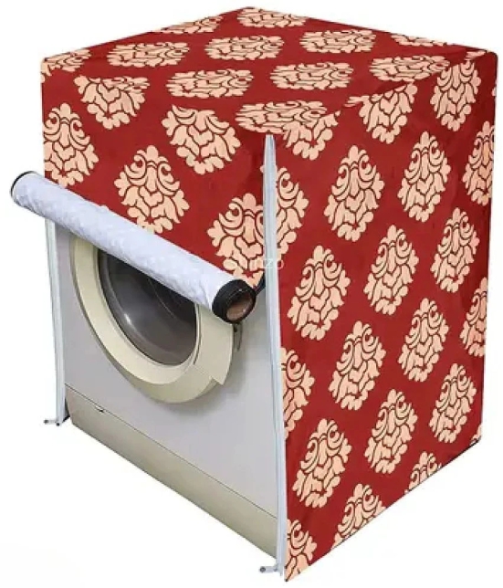 ENTICE Front Load Washing Machine Cover Compatiable For 8 kg - Maroon - Maroon