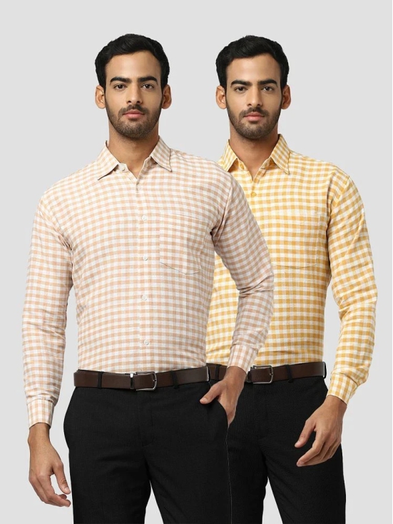 DESHBANDHU DBK - Multicolor Cotton Regular Fit Mens Casual Shirt (Pack of 2 ) - None