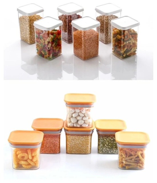 Analog Kitchenware Dal, Pasta, Grocery Plastic Food Container Set of 12 1100 mL - Multicolor