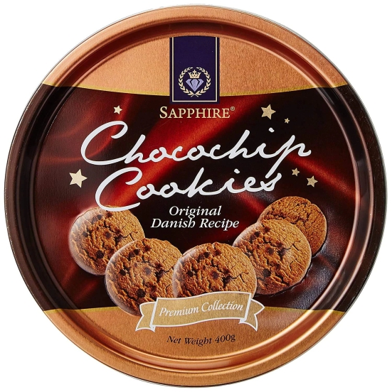 Sapphire Butter Cookies 400 G-Chocolate, 1 Pc