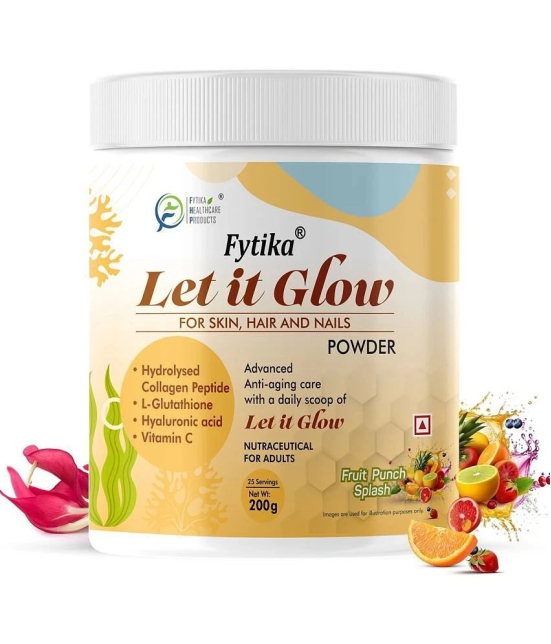 Fytika Let it Glow Fruit Punch, Collagen Powder-200 G