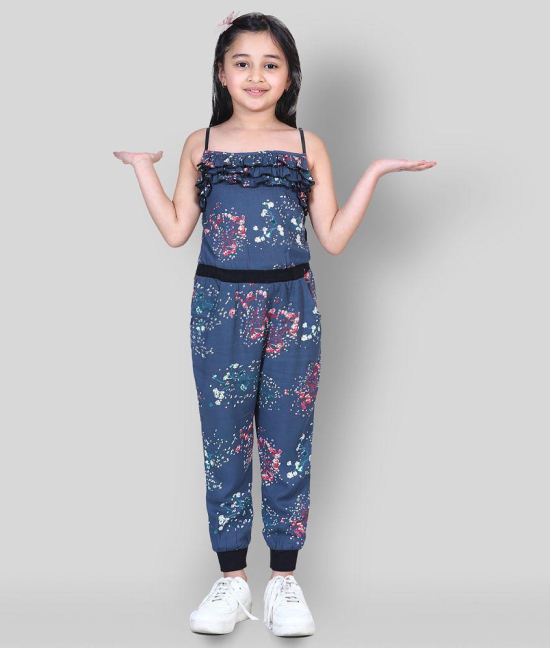 Naughty Ninos - Grey Rayon Girls Jumpsuit ( Pack of 1 ) - None