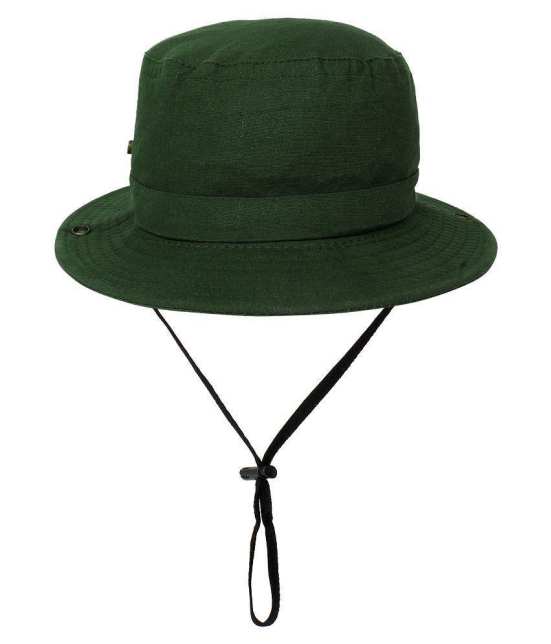 Zacharias Green Plain Cotton Hats - Green