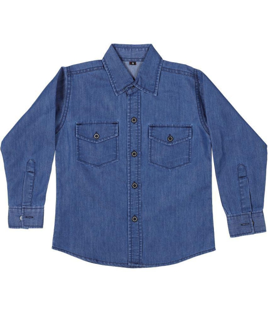 Kids Denim Full sleeves Shirt - None