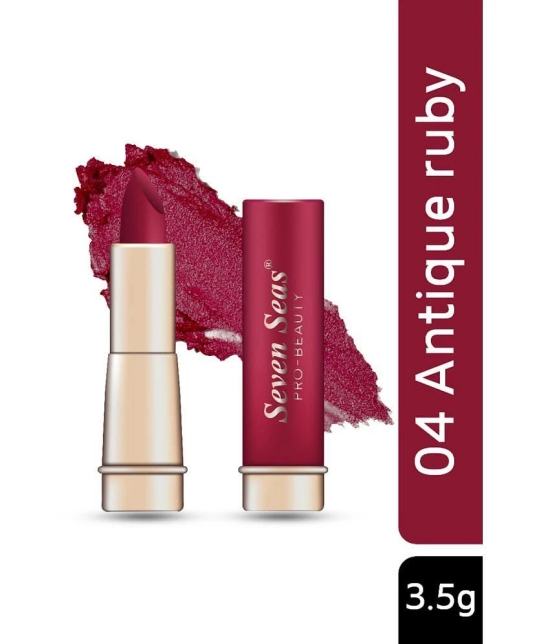 Seven Seas Classy Matte Full Coverage Long Lasting &Smudge Proof Matte Lipstikc (Antique Ruby 3.5g)