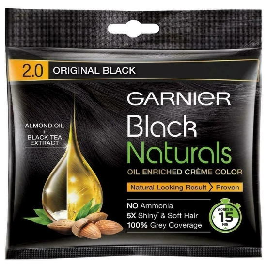 Garnier Black Naturals Original Black 2.0 Colour 20 Ml Plus 20 Gms