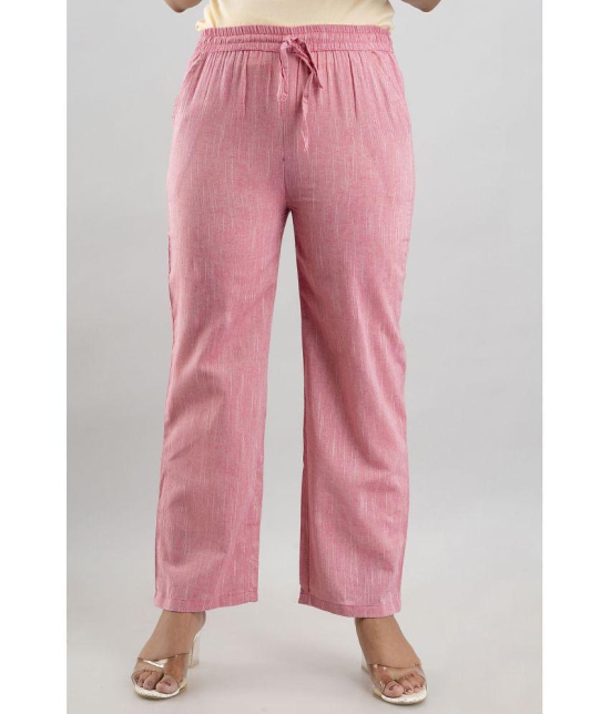 MAUKA - Pink Cotton Womens Palazzo ( Pack of 1 ) - None