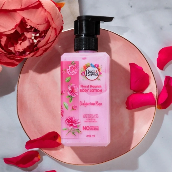 Buds&Berries Bulgarian Rose Body Lotion No Paraben, No Phthalate, No Mineral Oil - 240ml