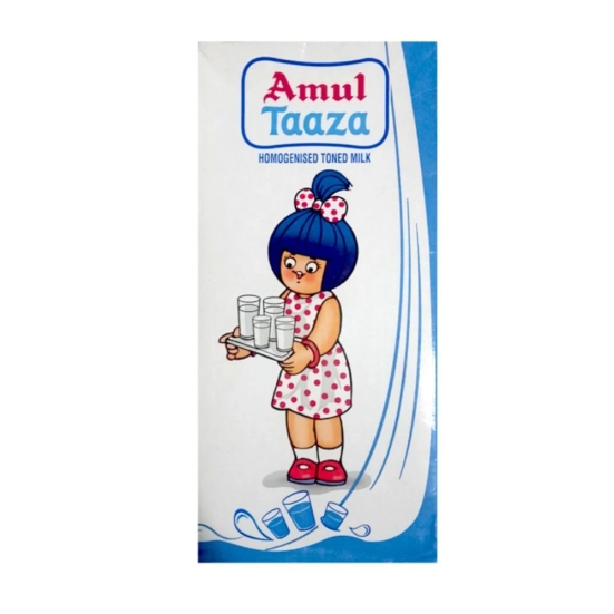 Amul Taaza Toned Milk 500Ml, 1 Pc