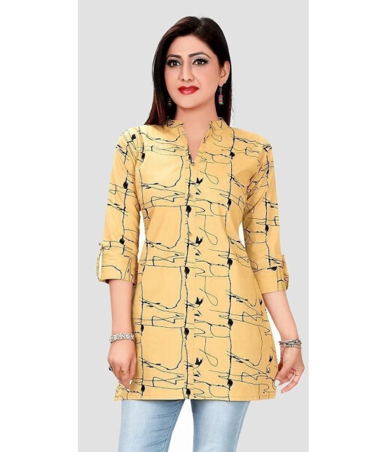 Meher Impex - Mustard Rayon Womens Straight Kurti ( Pack of 1 ) - None