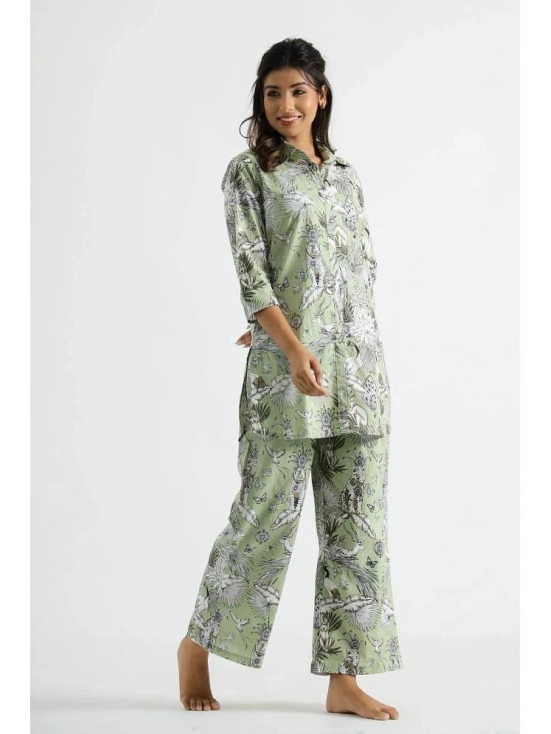 Label Flavia Multi Color Printed Pant Top Set - None