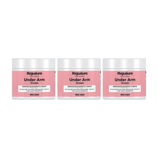 Rejusure Under Arm Cream  Removes Black Spots  Warts  50 gm Pack of 3-Rejusure Under Arm Cream – Removes Black Spots & Warts – 50 gm (Pack of 3)