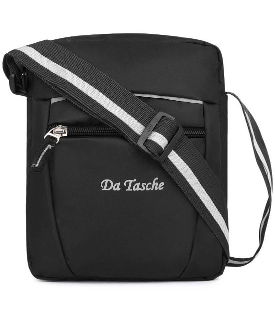 Da Tasche Heavy Sling Bag/Messenger Bag - Black