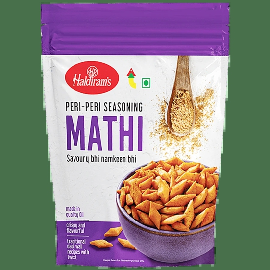 Haldiram Peri Peri Seasoning Mathi, 250 G