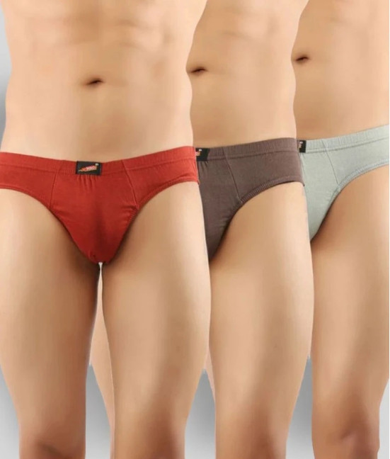 Solo - Multicolor Cotton Mens Briefs ( Pack of 3 ) - 85