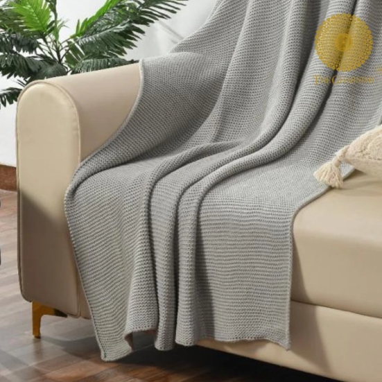 Premium and Soft Knitted Throws-Grey