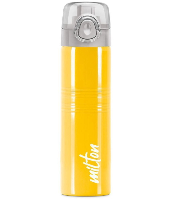 Milton Vogue 750 Stainless Steel Water Bottle, 750 ml, Yellow - Yellow