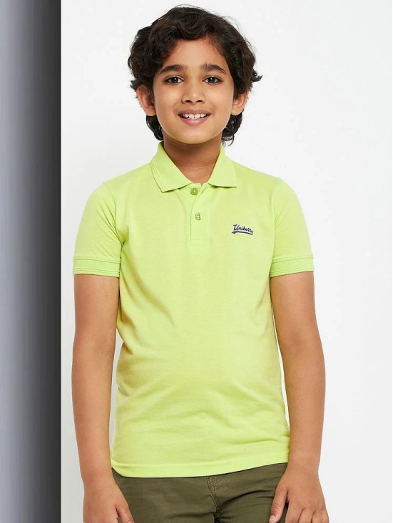 UNIBERRY - Lemon Cotton Blend Boys Polo T-Shirt ( Pack of 1 ) - None