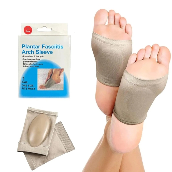 13022 Foot Arch Support for Men & Women | Medial Arch Support for Flat Feet Correction Sleeve with Cushion | Plantar Fasciitis Leg Foot Pain Relief Product | Foot Care for Orthopedic Shoes Slippe