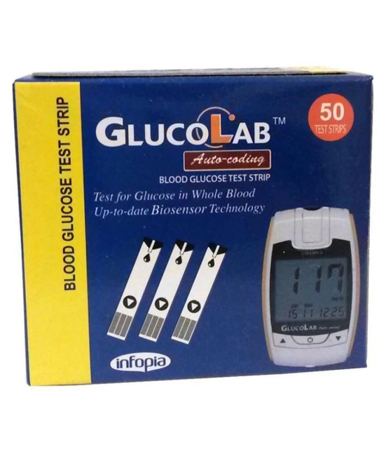 Glucolab Test Strips(Pack of 1x50)