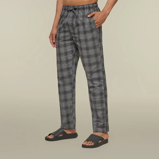 Checkmate Combed Cotton Pyjamas Smoke Grey XXL