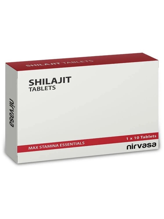 Nirvasa Shilajit Tablets (250mg) with Pure Shilajit Extract (10:1) | Provides Muscle Strength & Elevates Energy | Shilajit Original Tablets for Men & Women | 1 X 10  Tablets